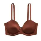 Savage X Fenty Microfiber Padded Underwire Strapless Bra (with Straps) 34B BROWN