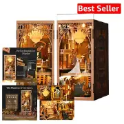 DIY Book Nook Kit: 'Phantom of the Opera' 3D Wooden Puzzle with LED Light