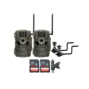 Stealth Cam 36MP Fusion Max Cellular Trail Camera 2 Pack with Card Reader Bundle