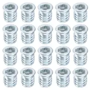 20Pcs Threaded Inserts, M8-1.25x15 Nut Threaded Insert for Wood Working Tools