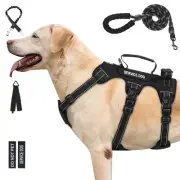 Escape Proof Dog Harness for Large Medium Sized Dogs Six Point Adjustable, Se...