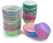 AIMALL 300pcs Gradient Cupcake Paper Trays, 2.75 x 1.2 inch Baking Molds, High-Temperature Resistant, Oil-Proof, Colourful Paper Cupcake Liners
