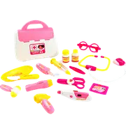 Pretend Kid Doctor Nurse Medical Case Role Play Set Gift Toy Educational Kit Pink