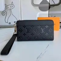 在飛比找蝦皮購物優惠-特惠百貨【LV】Louisvuitton LV長夾 荔枝紋牛