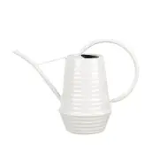 White 1L Galvanised Metal Outdoor Pot Plant/Garden Home Watering Can Heavy Duty