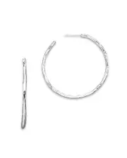 Ippolita Sterling Silver Hammered Hoop Earrings