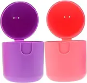 Gatuida 2Pcs Container Portable Storage Box for Personal Items Microwave Sterilizable for Home Travel Camping and Business Trips