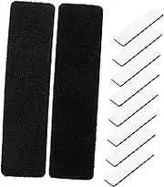 YOSADIER 100pcs Sofa Fixer Carpet Tape Sofa Adhesive Strips Double-Sided Hook and Loop Sticky Strips with Adhesive Household Sofa Tapes Home Decoration Supplies Polyester Black