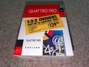 NEW SEALED Quattro Pro Version 3.0 MS-DOS PC 3.5" Disks Borland 1991 Big Box