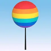 Tenna Tops Rainbow Pride Car Antenna Topper/Mirror Dangler/Desktop Spring Stand Bobble