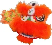 [TUHNRTWG] Dragon Dance Chinese Dragon Dance Props Lion Dance Costume Winkable Lion Dance Props Set Lion Head Outdoor Activity Dragon Dance~/