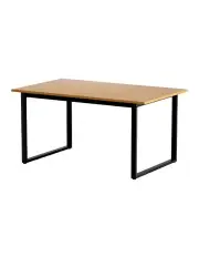 Artiss Dining Table 6 Seater Rectangular Wooden/Metal 150CM