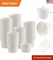 300 Count Eco-Friendly 1 Oz Disposable Paper Cups – Perfect Portion Control
