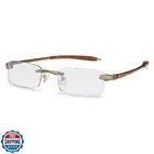 Visualites 1 Khaki 1.75 Power Lightweight Rimless Reading Glasses For Men and