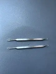 2 x Tweezerman Blackhead Remover Solid Stainless Steel Made In Italy Free Ship