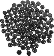 Home Chess Set Black Porcelain Go Chess Stones Flat Glass Beads Educational Toy Present for Boys and Girls