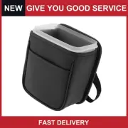 Auto Trash Can Portable and Hanging Front Rear Seat Back Trash Bin Black 1 Pcs