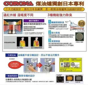 [現貨供應] CORONA 日本原裝進口煤油爐/煤油暖爐 SX-E3522WY-HD (公司三年保證)