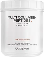 Code Age Multi-Collagen Protein Powder Hydrolyzed - Type I, Ii, Iii, V, X -Grass-Fed All-In-One Super Bone Broth + Collagen