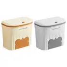 Camping Trash Can RV Covered Rubbish Bin Counter Waste Basket Kitchen Waste Bin