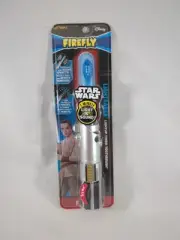 Star Wars REY Blue Lightsaber Light Up, Sound & Timer Soft Toothbrush Firefly