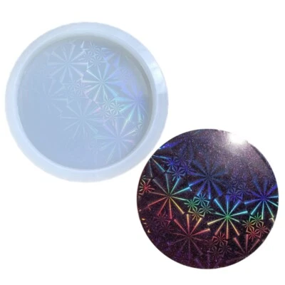 Round Tea Tray Coffee Coaster Mold Silicone Epoxy Resin Placemat Coaster Molds