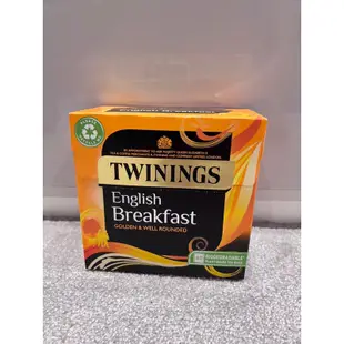 [🇬🇧英國] TWININGS唐寧茶 - 英式早餐茶 Englih breakfast/ 80入/ 英國產