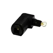 Dynamix TossLink Right Angled Fibre Optic Audio Male Female Adapter [A-TLFIB-MFRA]