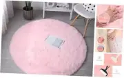 5x5 Round Area Rug, Soft Bedroom Circle Rugs, Fluffy Circle Rug, Fluffy Plush