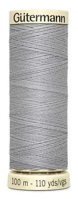 Gutermann 100P-102 Sew-All Thread 110yd-Mist Grey