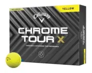 CALLAWAY CHROME TOUR X 2024 3 DOZEN GOLF BALLS - YELLOW - NEW!