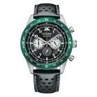 Citizen EcoDrive Men's Leather Band Watch CA455816E Water Resistance - Black
