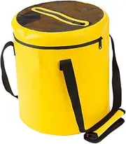 harayaa Collapsible Camping Fishing Bucket Collapsible Bucket for Fishing with Lid Multipurpose Folding Bucket for Camping for Camping Gardening
