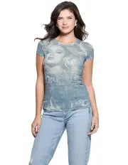 [Guess] Short Sleeve Montage R3 Sub Tee in Blue