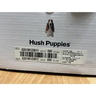 Hush Puppies 防潑水針織休閒男鞋-淺灰