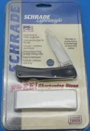 Schrade USA SP3 "Firebird" Lightweight Folding Knife-NIC-Papers/Clampac/STONE.
