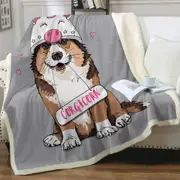 Cute Corgi Dog as A Unicorn Corgicorn Throw Blanket