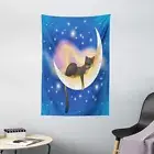 Nursery Tapestry Cute Baby Kids Cat Print Wall Hanging Decor