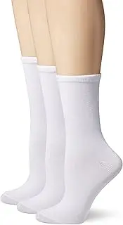 [Hanes] Women's 3-Pack Lightweight ComfortSoft Mid-Calf Crew Socks