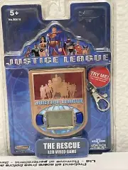 Justice League The Rescue LCD Video Game HandHeld 2005 NIP Clip-On Techno Source