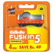 Gillette Fusion Power Blades For Men With Styling Back Blade 4 Count