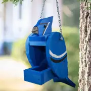 Wild Bird Feeder Blue Jay Shaped Bird Feeder by Prime Retreat Made in The USA