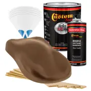 HOT ROD FLATZ Saddle Brown Firemist Gallon Kit URETHANE Flat Auto Car Paint Kit