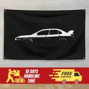 For Mitsubishi Lancer Evolution X GSR 2007-2016 Fans 3x5 ft Flag Banner Gift Bir
