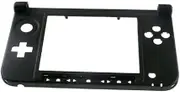 NORMICHIC Housing Cover Replacement Kits Middle Frame Shell Cover Case for Nintendo 3DS XL Game Console Case Bottom Console Cover (Black)