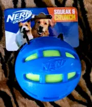 Nerf Dog Squeak and Crunch Ball Various Colors . New w/ Tag!