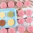9pcs Biscuit Cutter Multipurpose Cake Decorating Tools 3d Snowflake Fondant