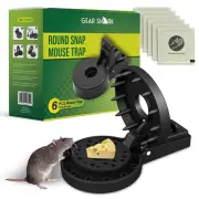 Reusable Round Snap Mousetraps - Quick Catcher Effective Mouse Trap Indoor & ...