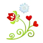 Sizzix Bigz Swirl Flower die #658185 Retail $19.99 FREE Embosslits Snowflake!!!!