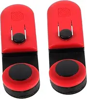 FUTUREORYY 2pcs Guitar Strap Locks Antiskid Buttons for Electric Acoustic and Bass Guitars Durable Security Fixator Easy Installation Compatible with Standard Straps